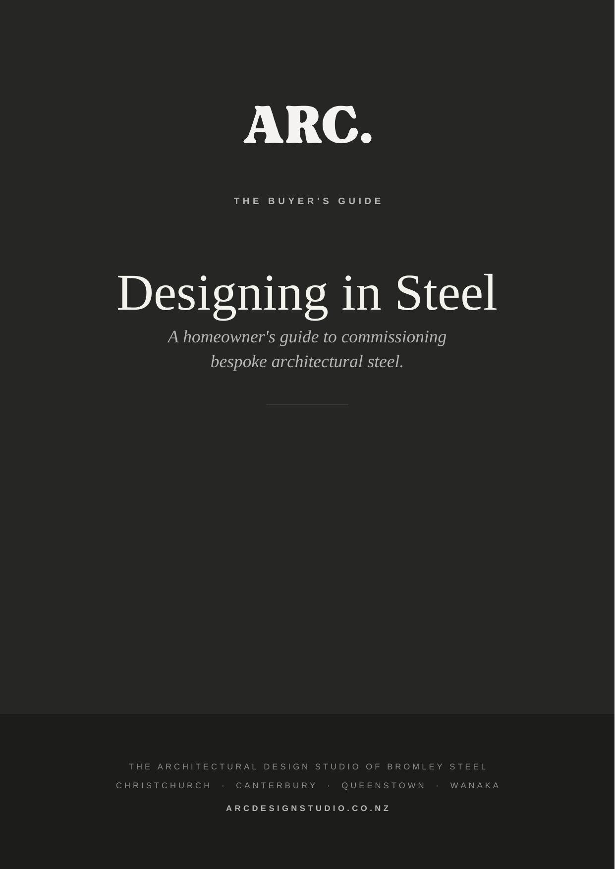 ARC Design Studio Buyer's Guide, Designing in Steel