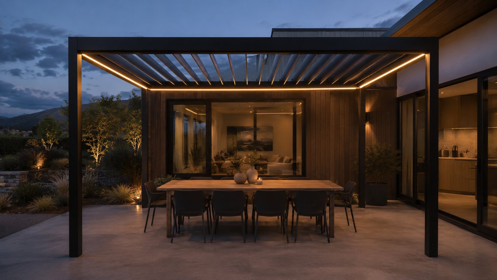 Steel pergolas