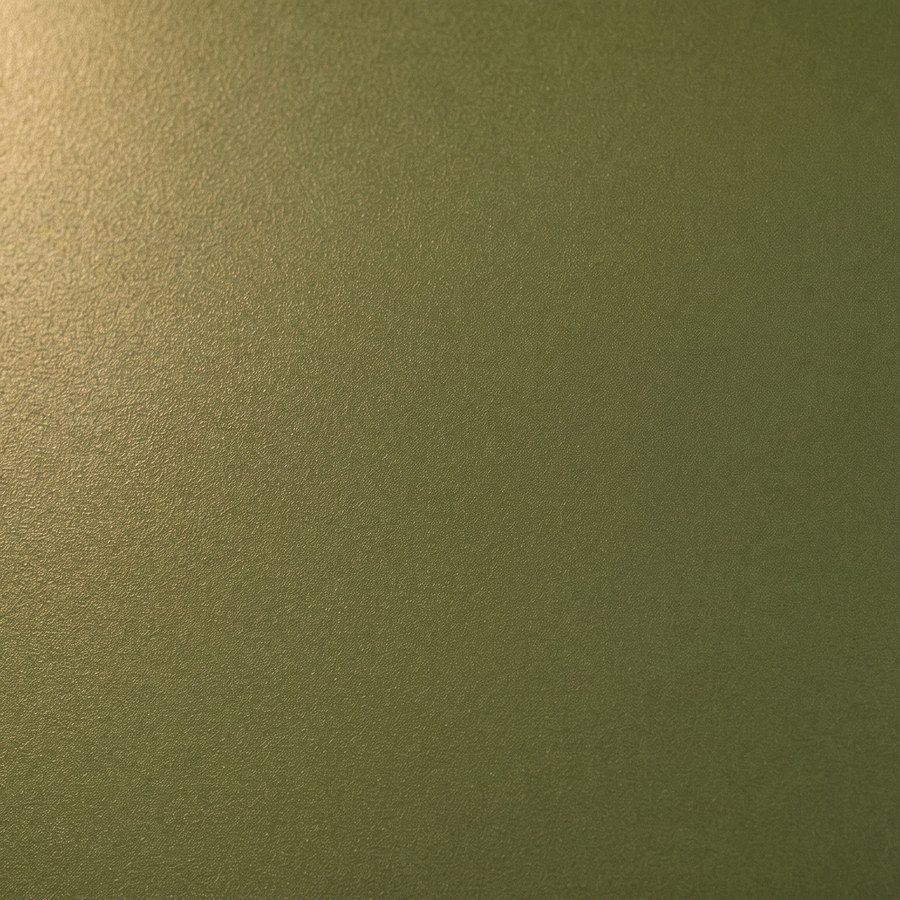 Custom powder-coat finish shown in olive green